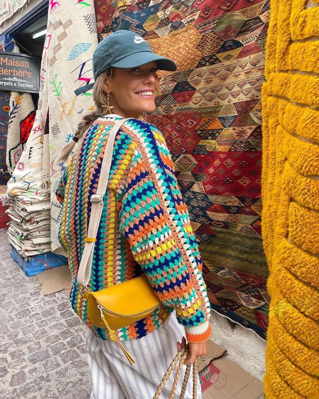 Valentina | Bunte gehäkelte Strickjacke