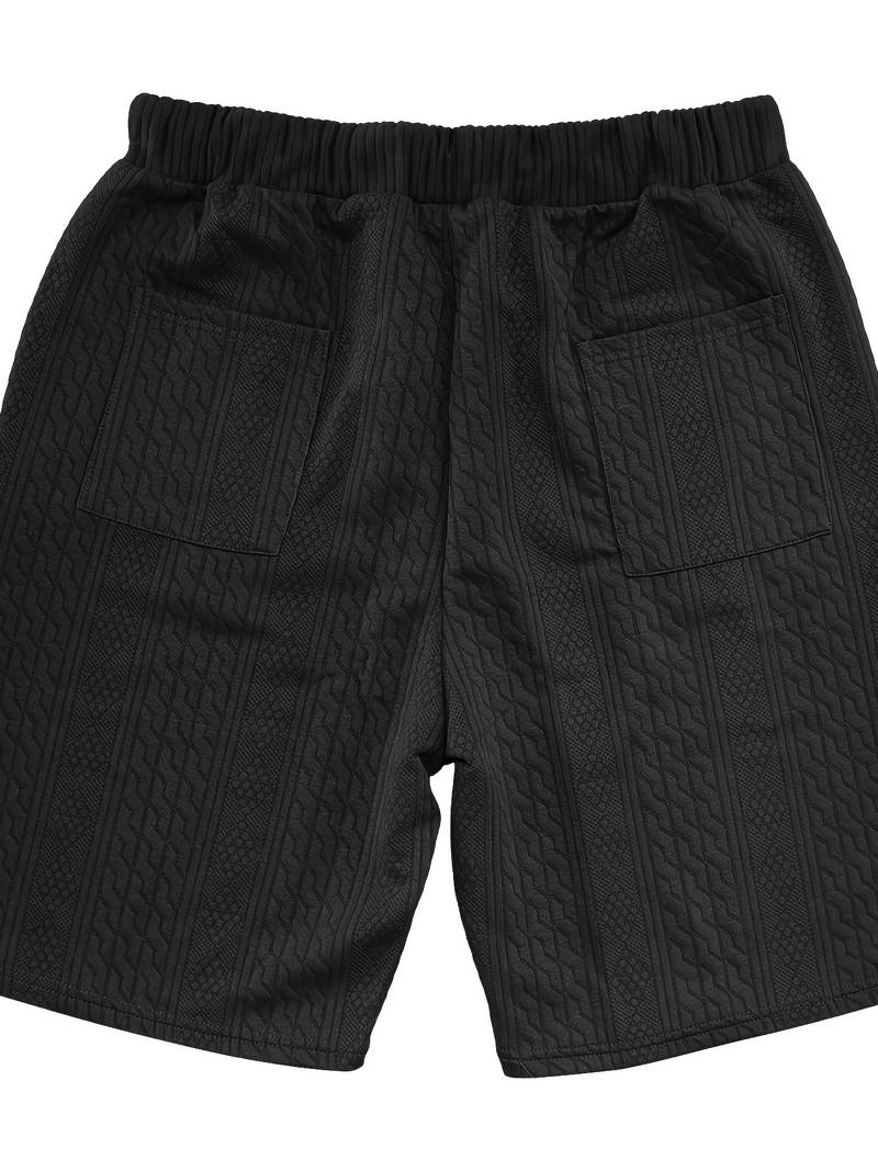 Halli | Lässiger Jacquard-Shorts-Anzug für Herren