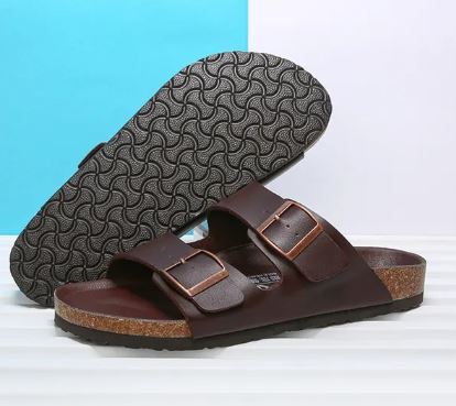 Paul | Orthopädische Sommersandalen aus Leder für Männer