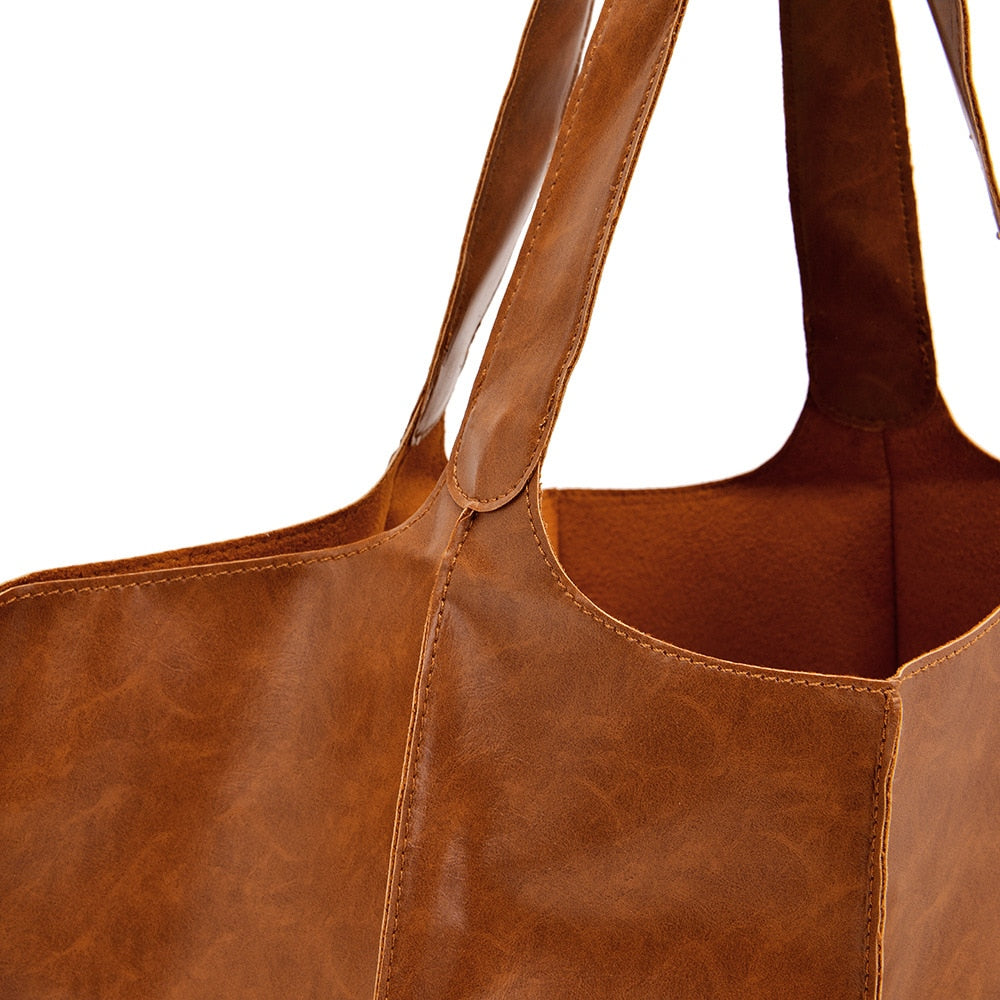 Liva | Geräumige Lederhandtasche