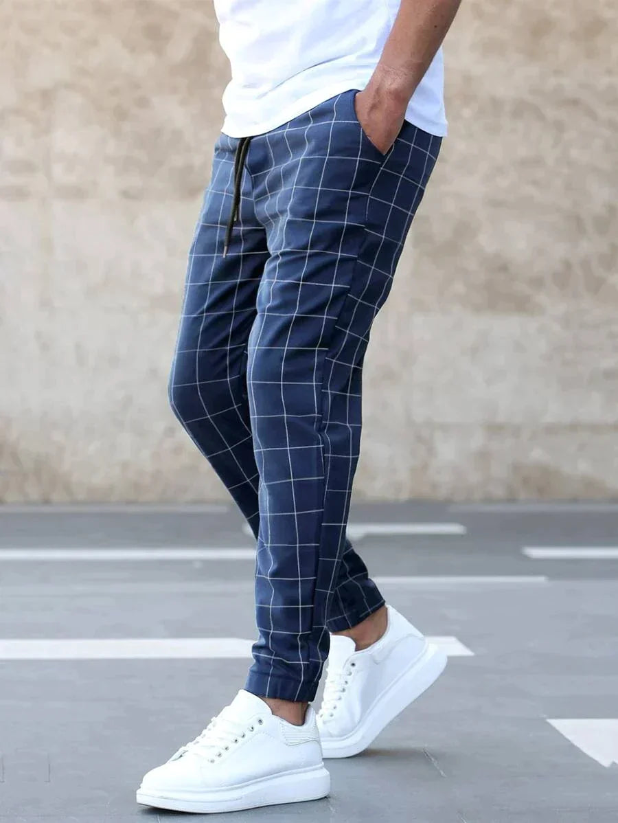 Henry | Elegante Hose mit Gittermuster