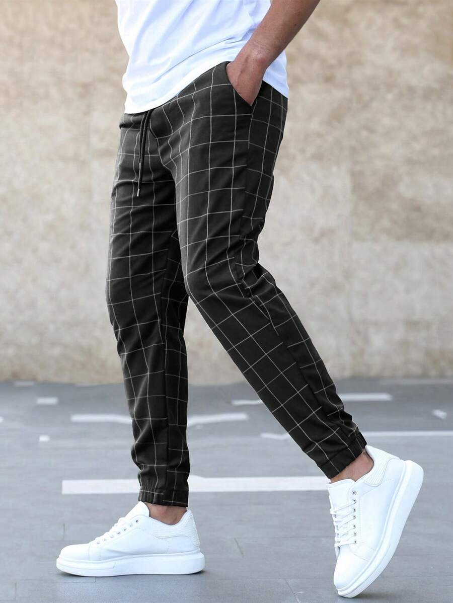 Henry | Elegante Hose mit Gittermuster