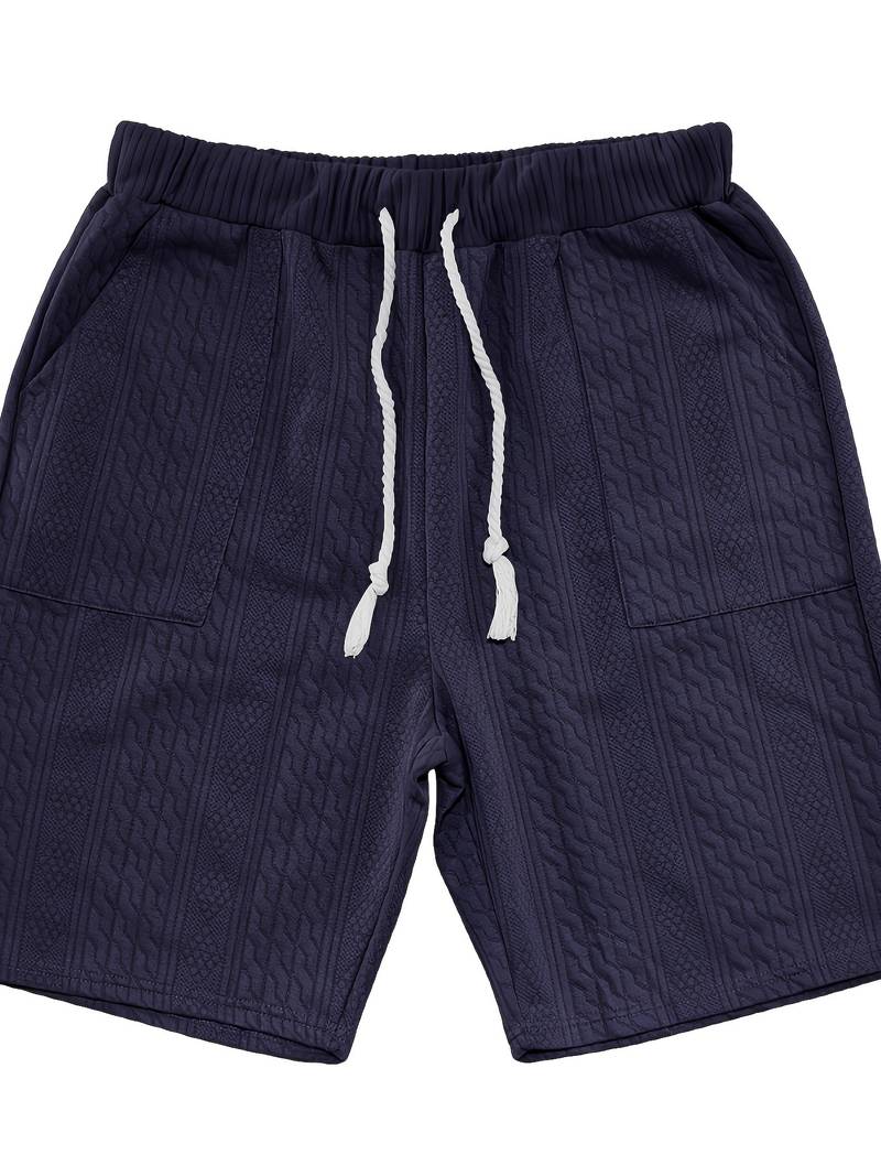 Halli | Lässiger Jacquard-Shorts-Anzug für Herren