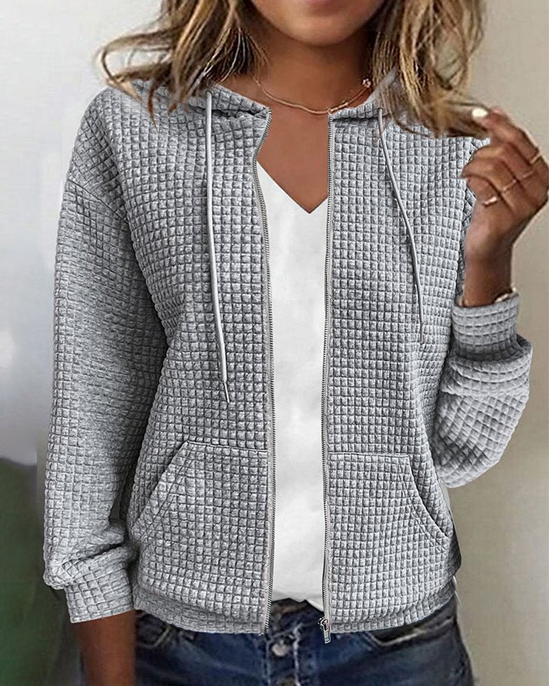 Duana | Strickjacke mit Kapuze und Reißverschluss für Frauen