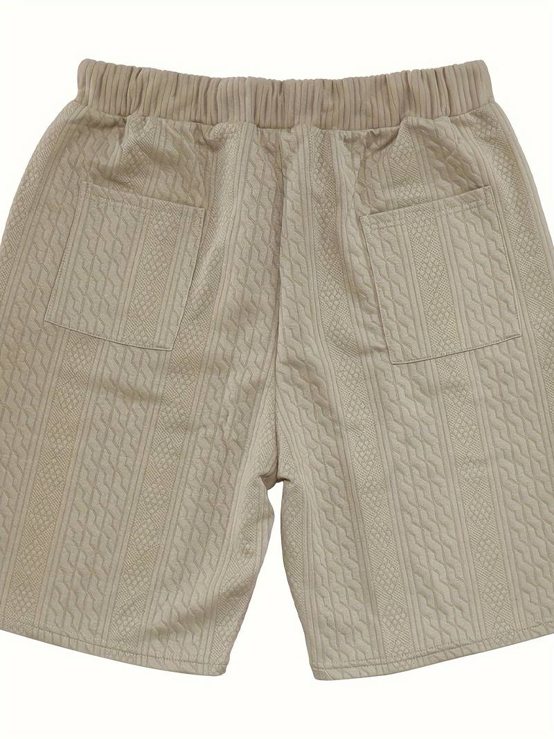 Halli | Lässiger Jacquard-Shorts-Anzug für Herren