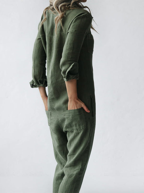 Nova | Lässiger langärmeliger Jumpsuit