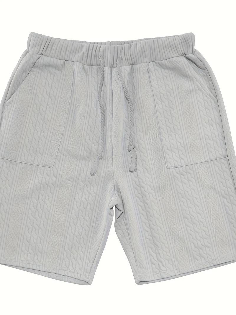 Halli | Lässiger Jacquard-Shorts-Anzug für Herren