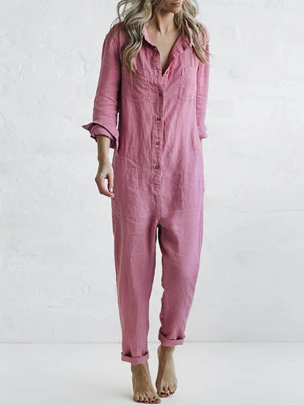 Nova | Lässiger langärmeliger Jumpsuit