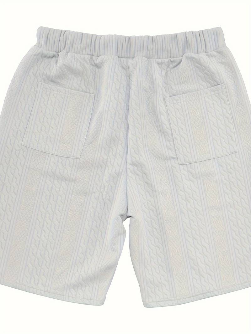 Halli | Lässiger Jacquard-Shorts-Anzug für Herren