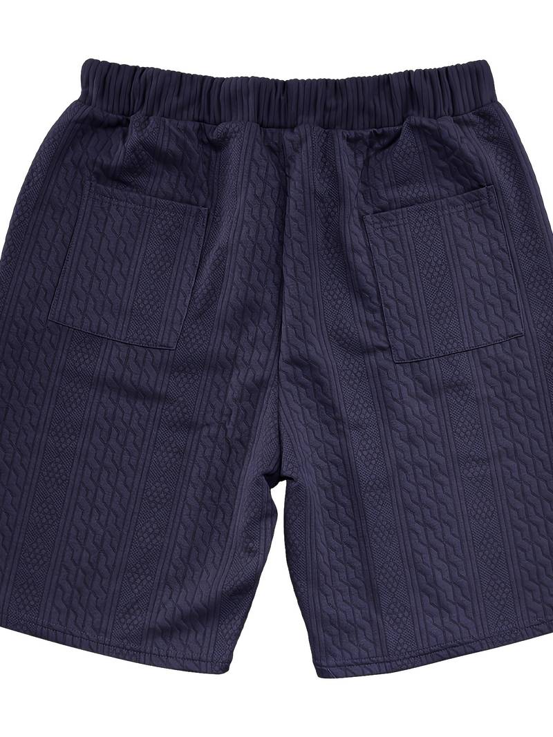 Halli | Lässiger Jacquard-Shorts-Anzug für Herren
