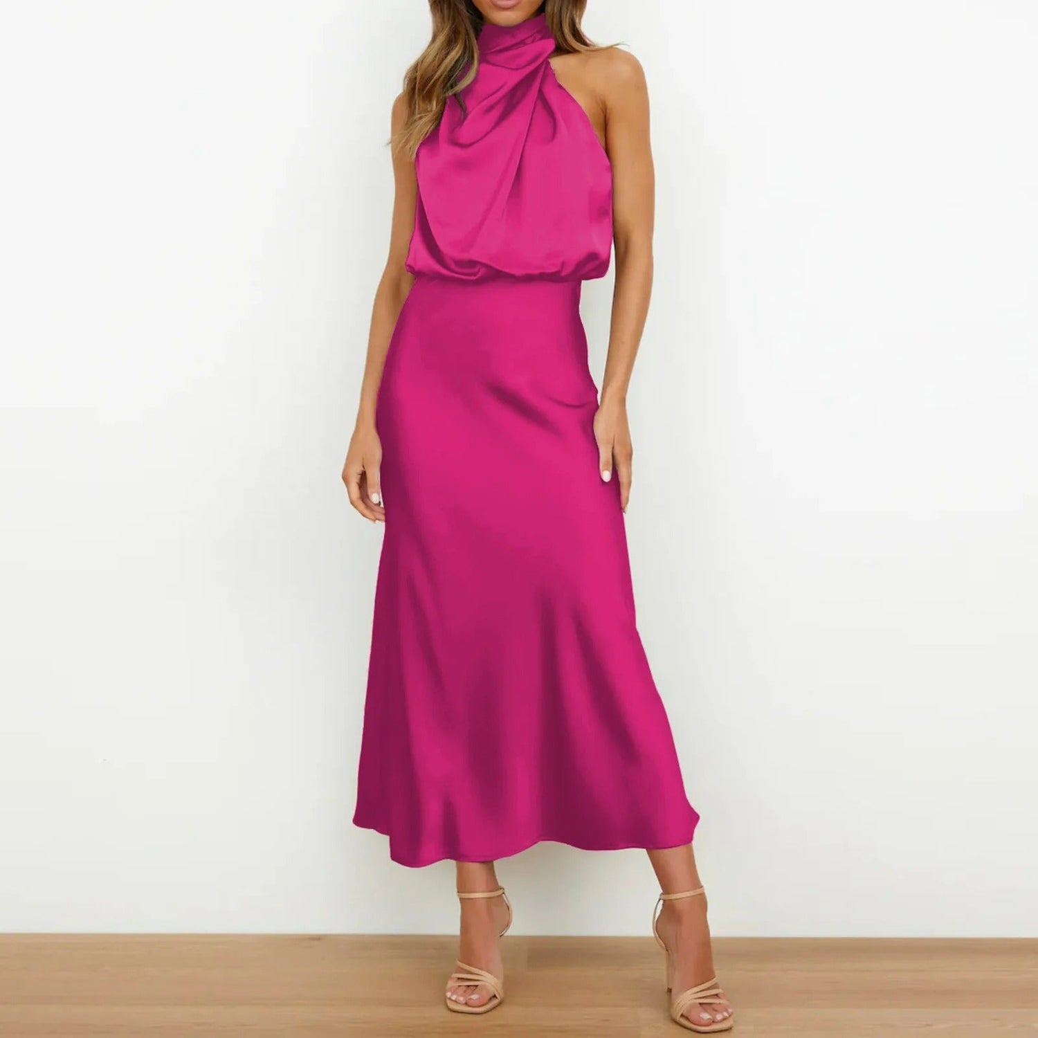 Romana | Satin Partykleid