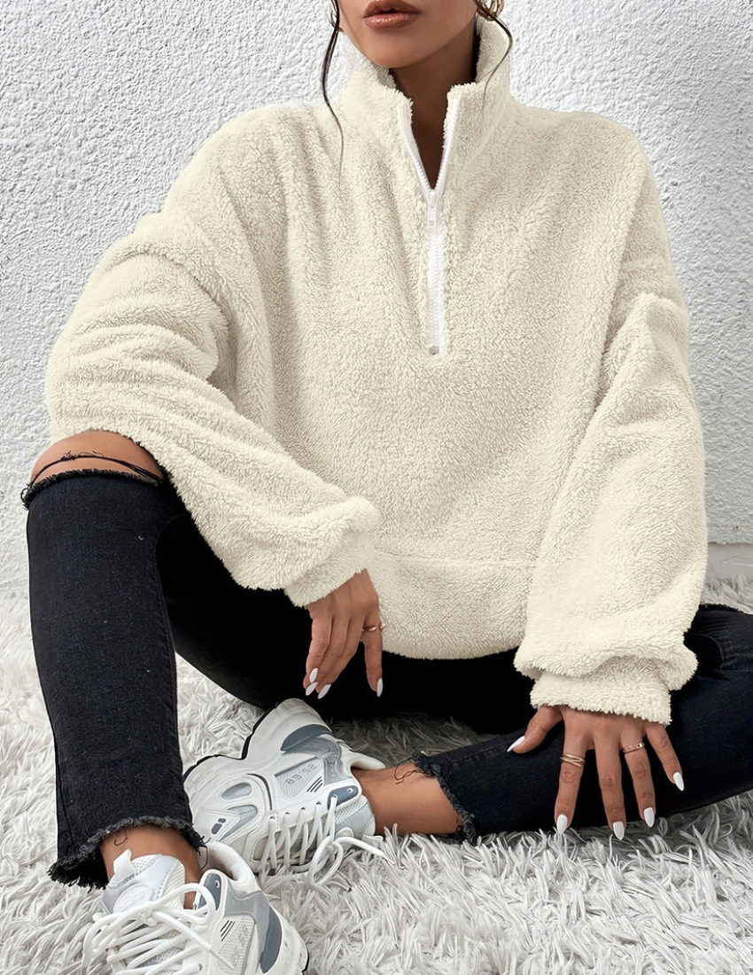 Amara | Flauschiger Fleecepullover