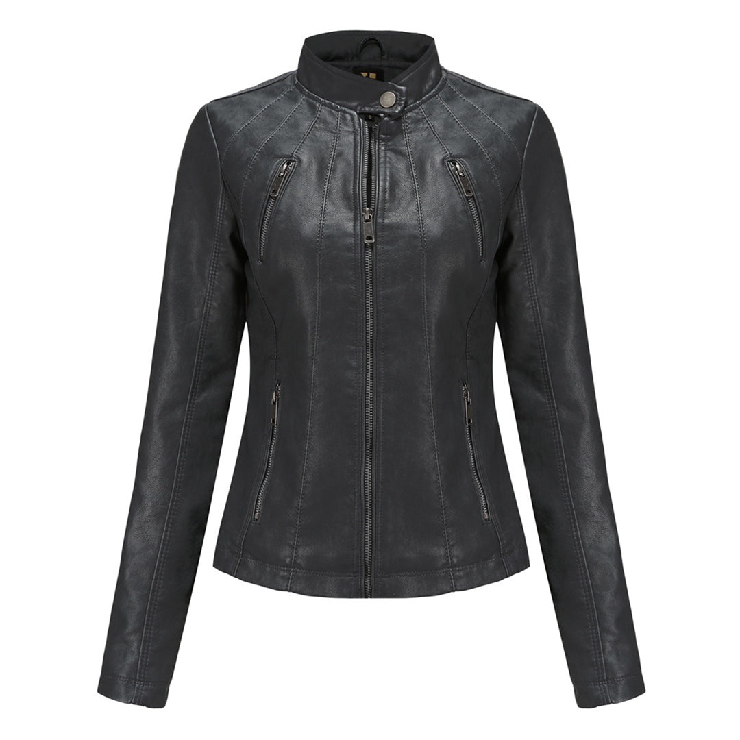 ADELIJA - Stylische lederjacke