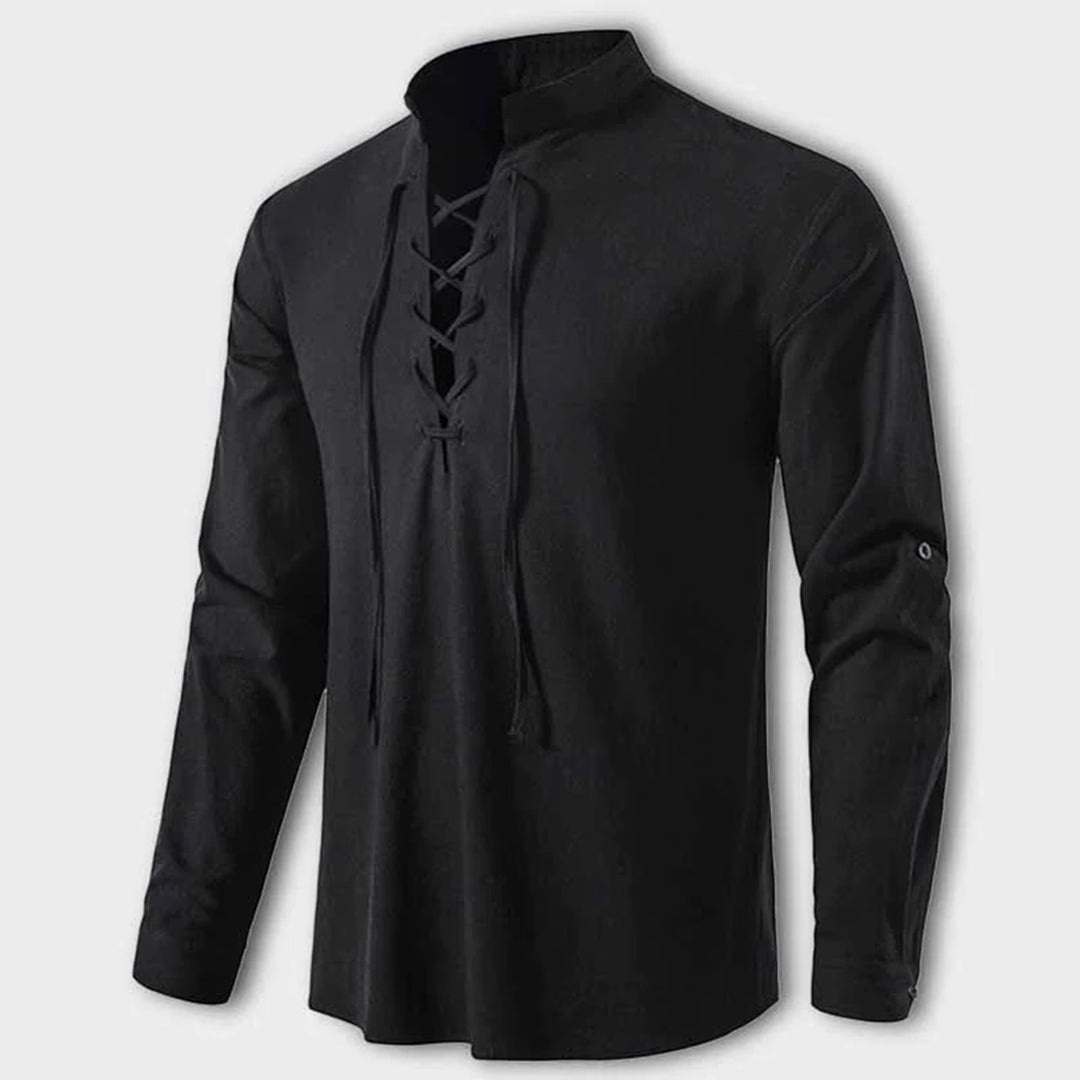 Laszlo | Elegantes Shirt mit V-Ausschnitt