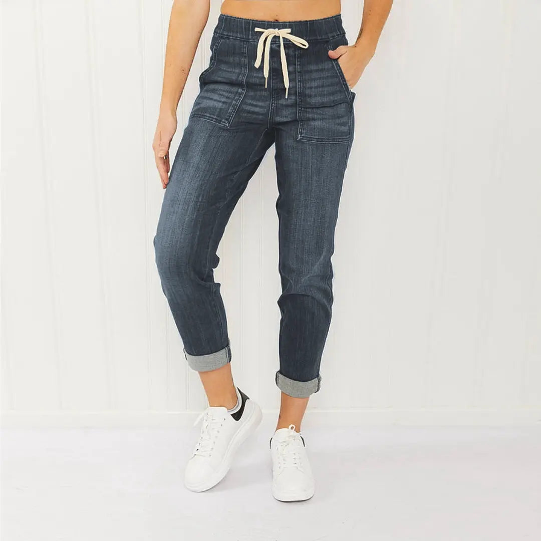 Melanie | Glatte Denim-Hose für Frauen