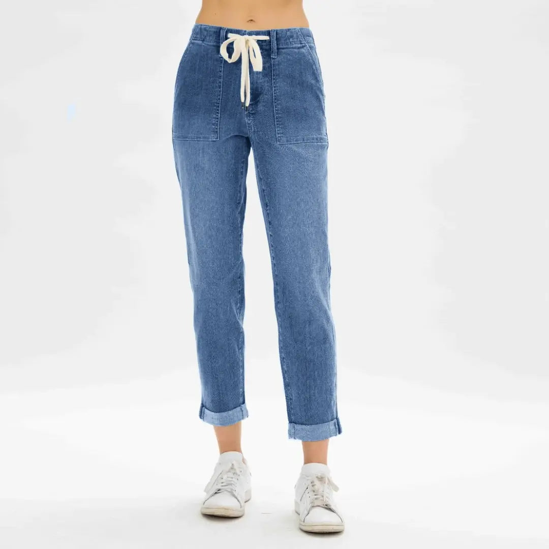 Melanie | Glatte Denim-Hose für Frauen