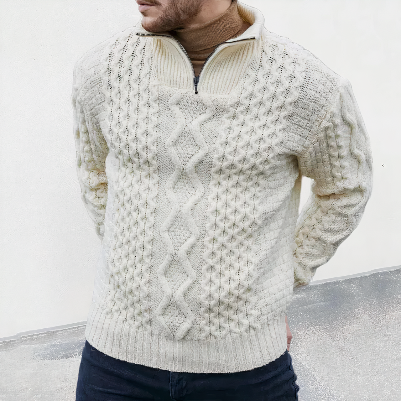 Fraser | Winterpullover mit hohem Kragen