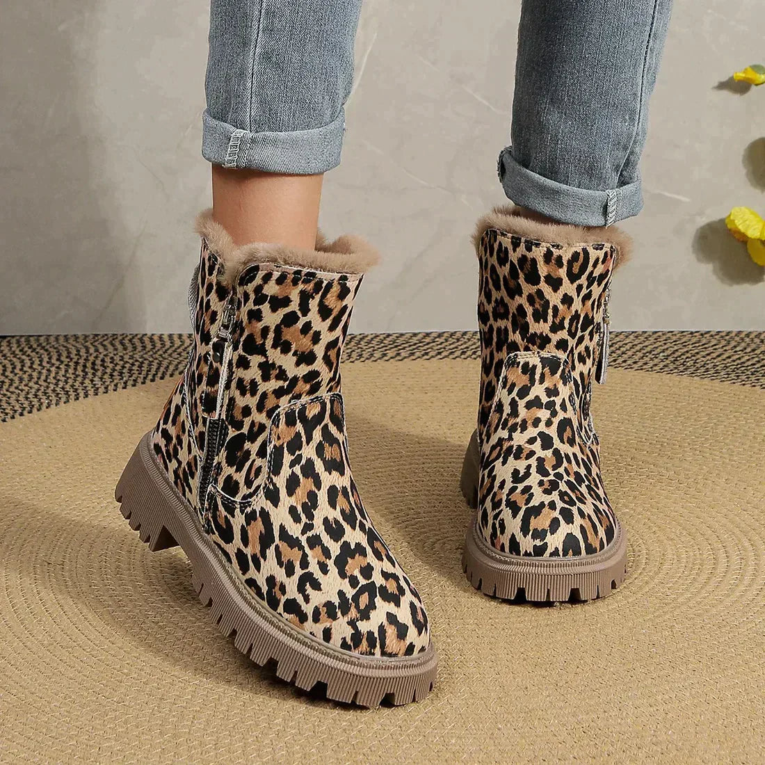 Larissa | Stylische Leopardenstiefel