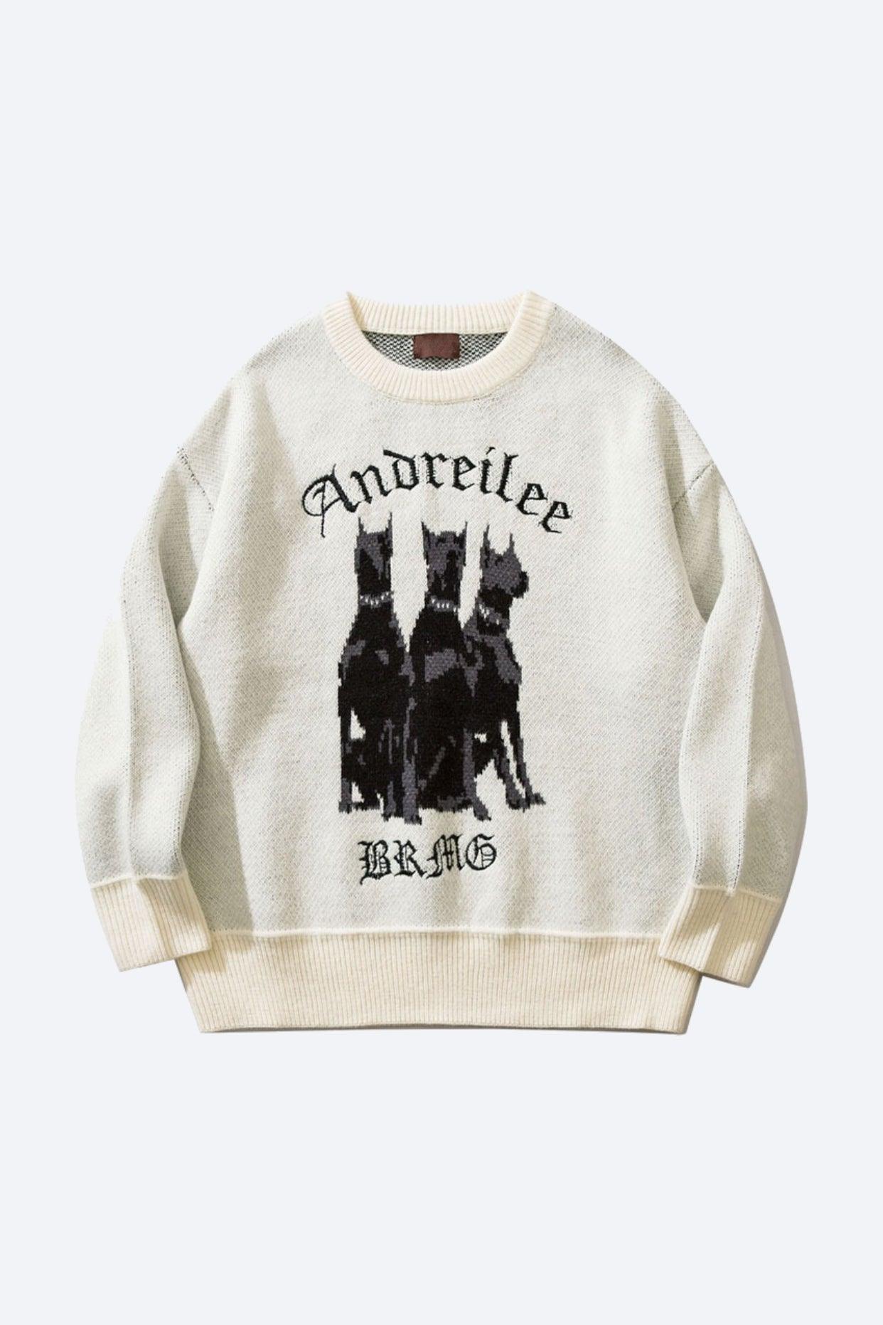 Aandreilee | Pullover für Männer mit Hundedruck