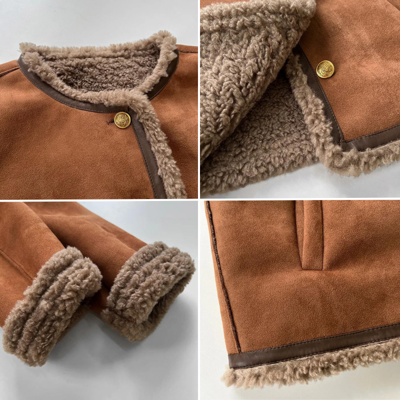 Stevie | Winter-Charme-Jacke aus luxuriösem Wildleder