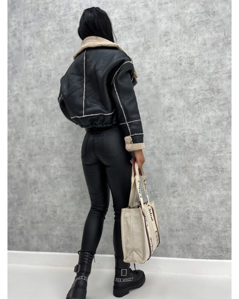 Chloe | Luxuriöse Lederjacke