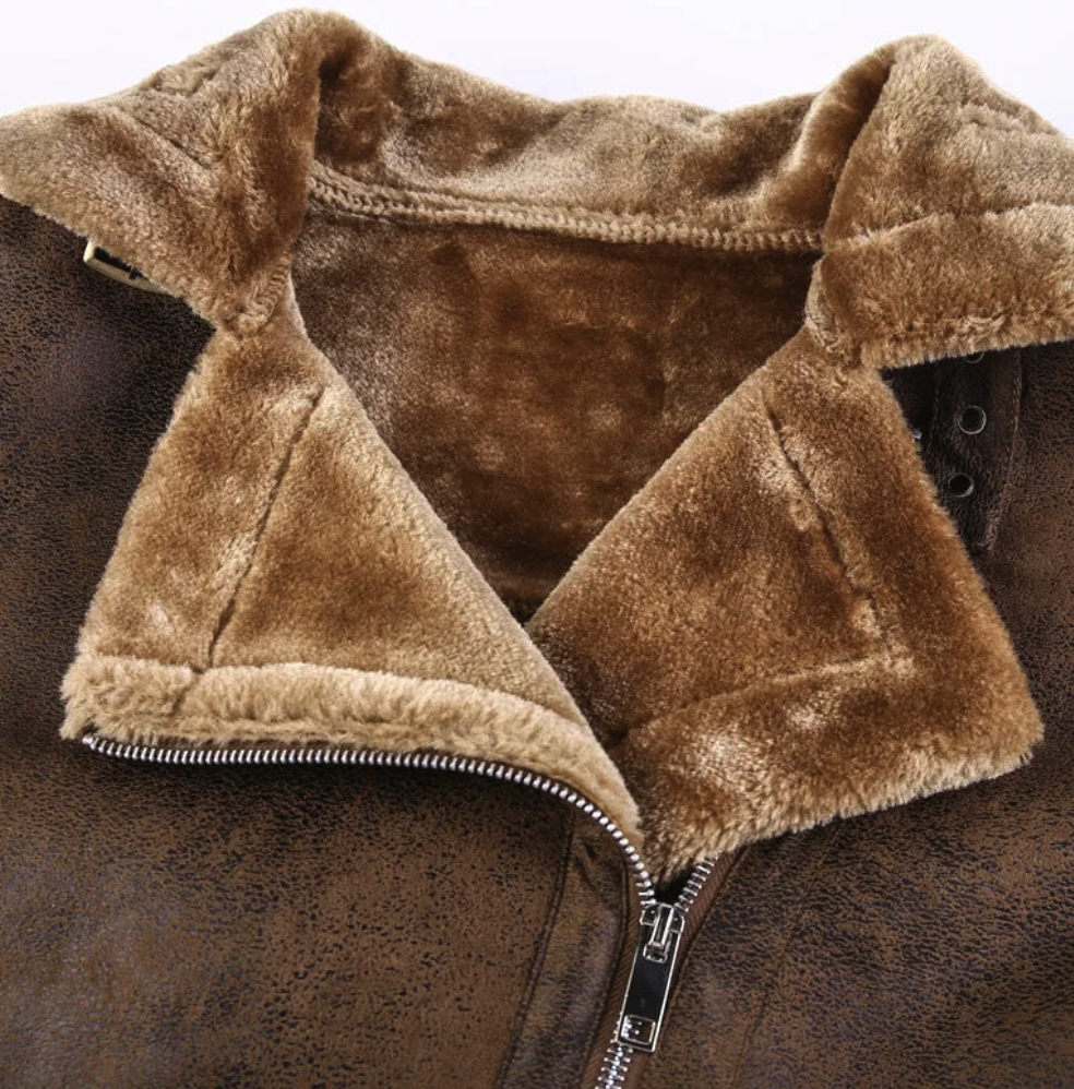 Carder | Leder Herrenjacke Braun
