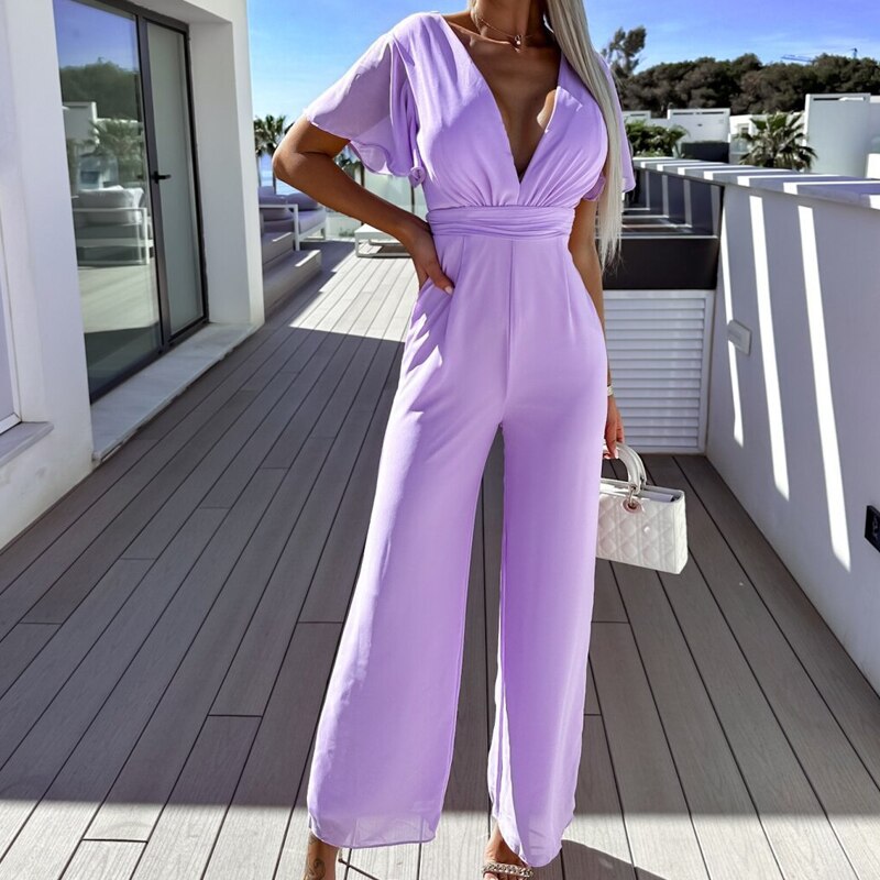 Christelle | Eleganter Jumpsuit mit weiten Beinen