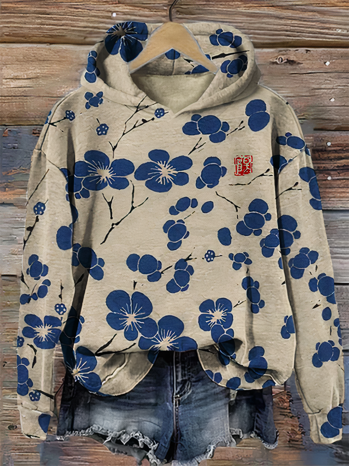 Tessa | Vintage-Kirschblüten-Hoodie