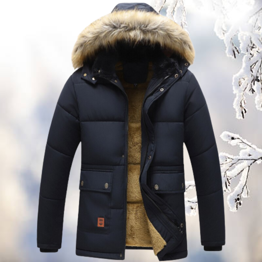 Armando - Winddichter Parka mit Fellkapuze