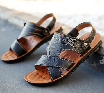 Jerald | Orthopädische Herrensandalen aus Leder