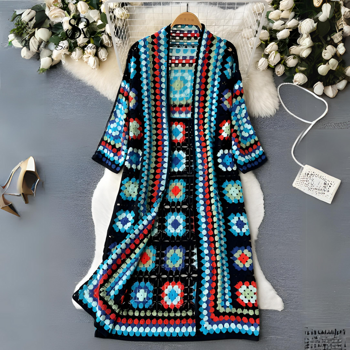 Hauwa | Bohemian Ethno Cardigan für Damen