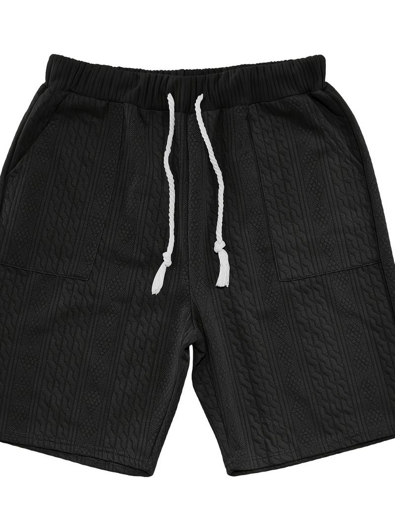 Halli | Lässiger Jacquard-Shorts-Anzug für Herren