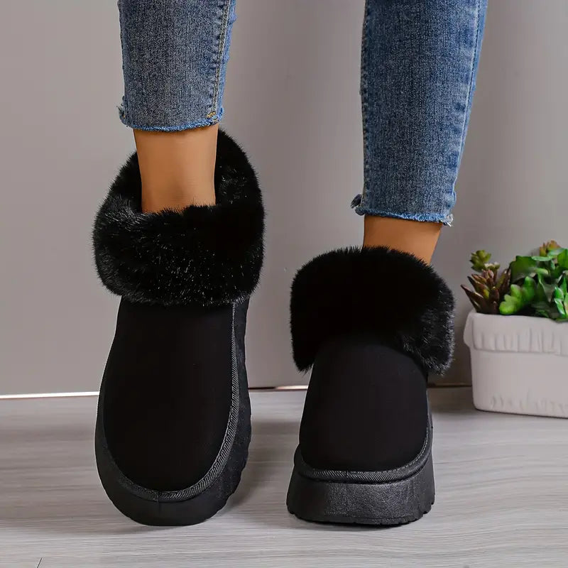 Lara | Flauschige Plateau-Schneestiefel für Frauen