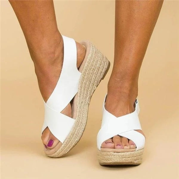 Zheng | Elegante Espadrille-Sandalen