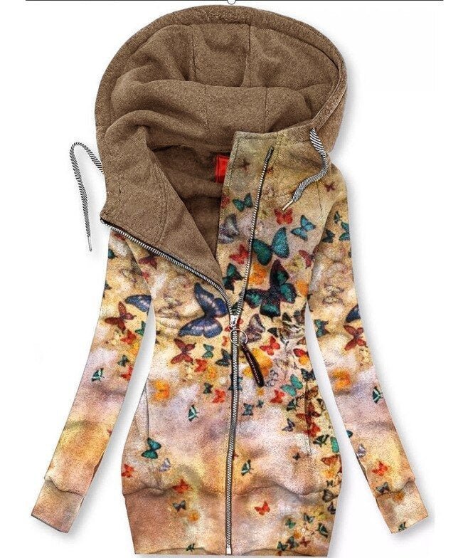 Felia | Sweatshirt Bedruckter Kapuzenpullover