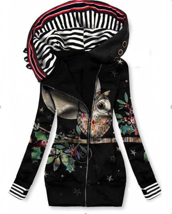 Felia | Sweatshirt Bedruckter Kapuzenpullover