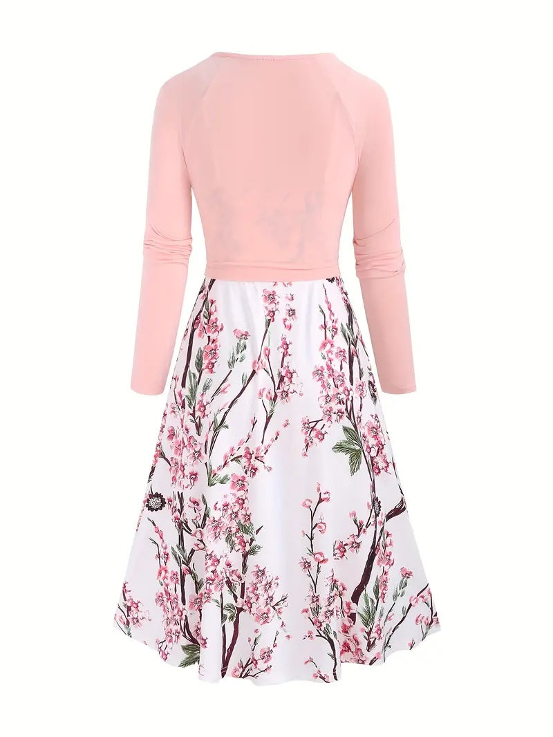 Haislee | lässig bedrucktes Set [Oberteil+Kleid]