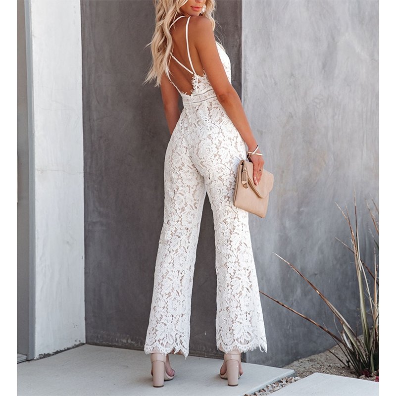 Flowery | Schöner Jumpsuit aus Spitze