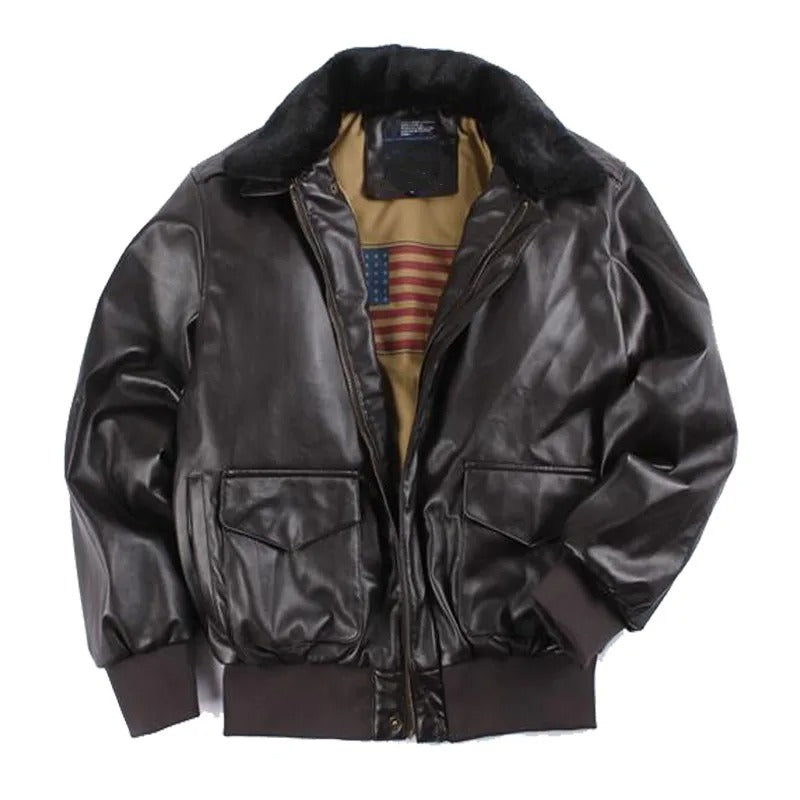 Lester | Winter vintage Motorrad Lederjacke