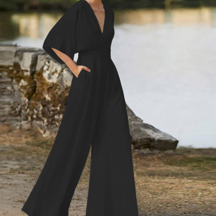 Epponina | Jumpsuit mit weitem Ausschnitt für Frauen