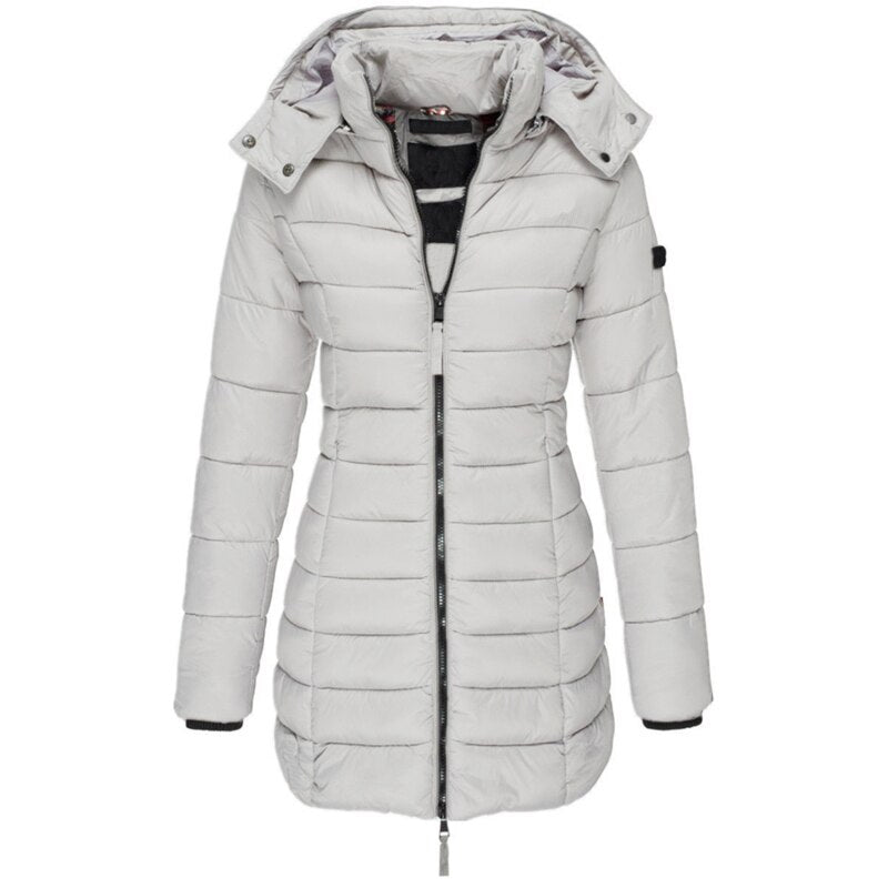 Elisa | Die beste und gemütlichste Daunenjacke mit Kapuze und Reißverschluss
