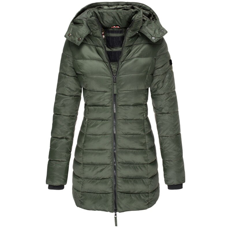 Elisa | Die beste und gemütlichste Daunenjacke mit Kapuze und Reißverschluss