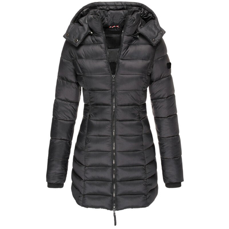 Elisa | Die beste und gemütlichste Daunenjacke mit Kapuze und Reißverschluss